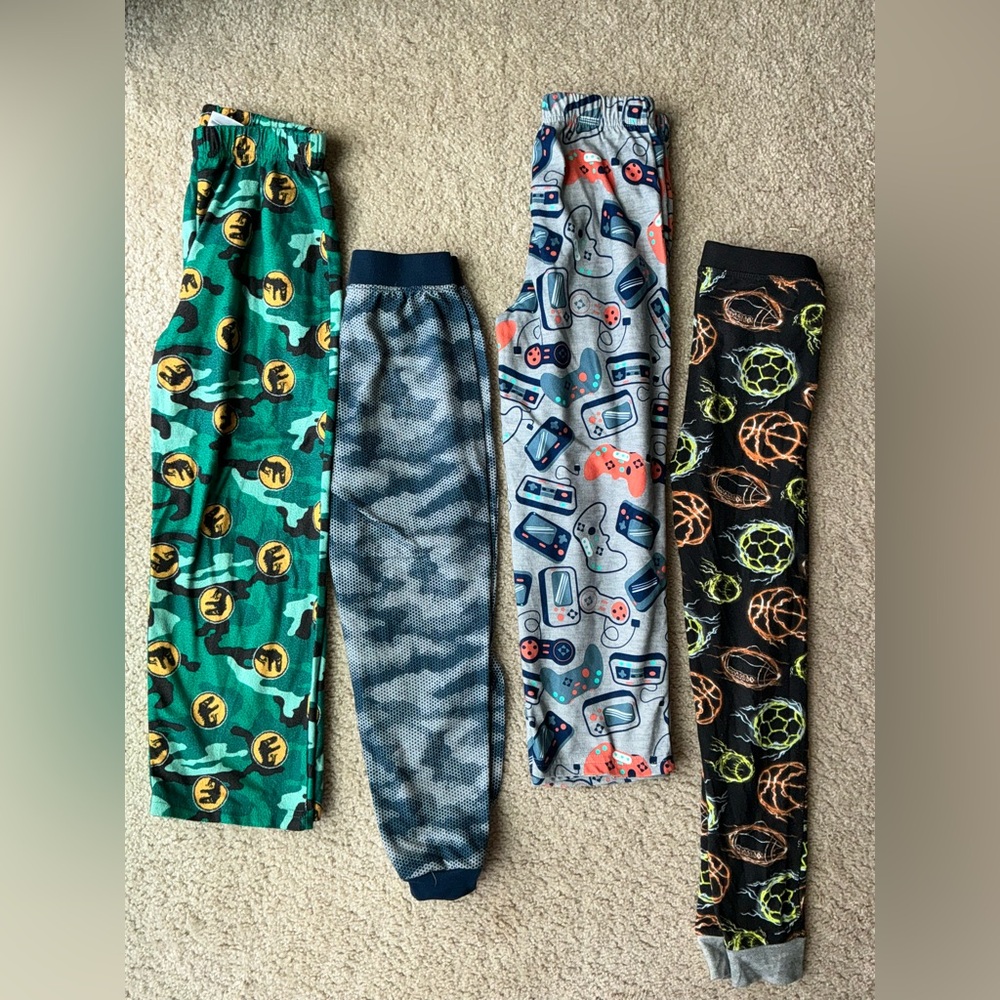 Bundle of 4 Kids' Playful pajama Bottoms